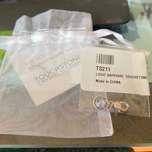 Touchstone By Swarovski Charm in Light Sapphire NWT TS211